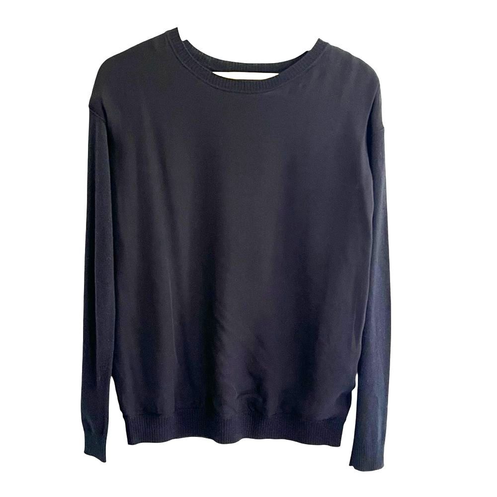 Vince Womens Cashmere Silk Sweater Size XS Silk Minimalist Neutral Quiet Luxury